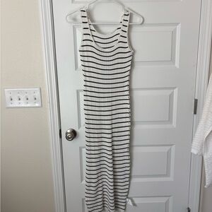 Striped Stretchy Maxi Dress